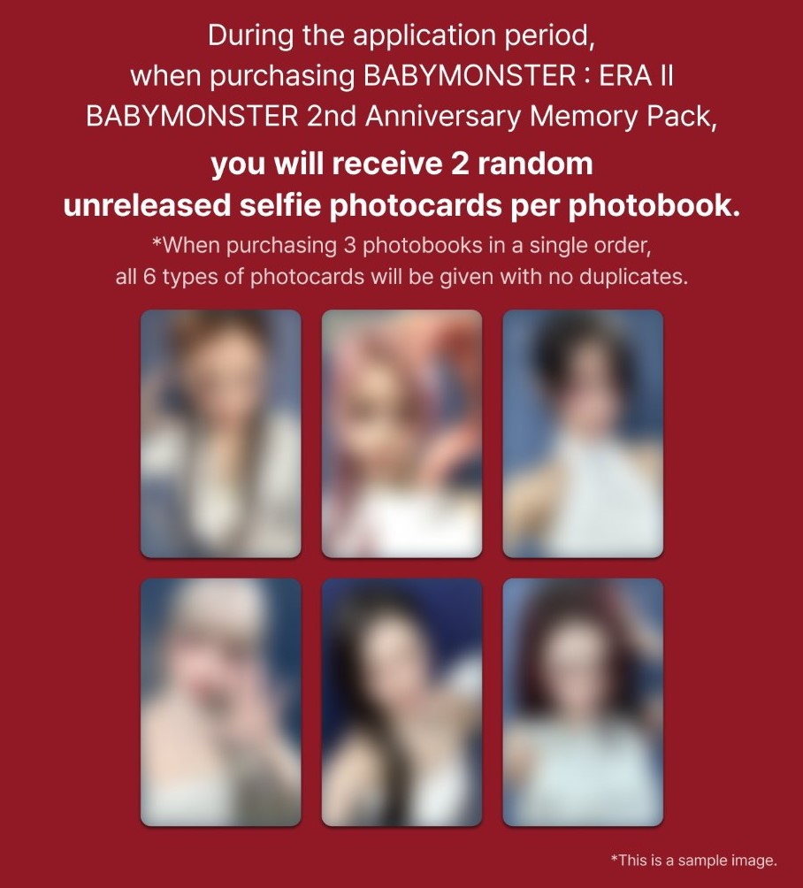 BABYMONSTER PHOTOBOOK ERA II ANNIVERSARY MEMORY PACK POB Makestar