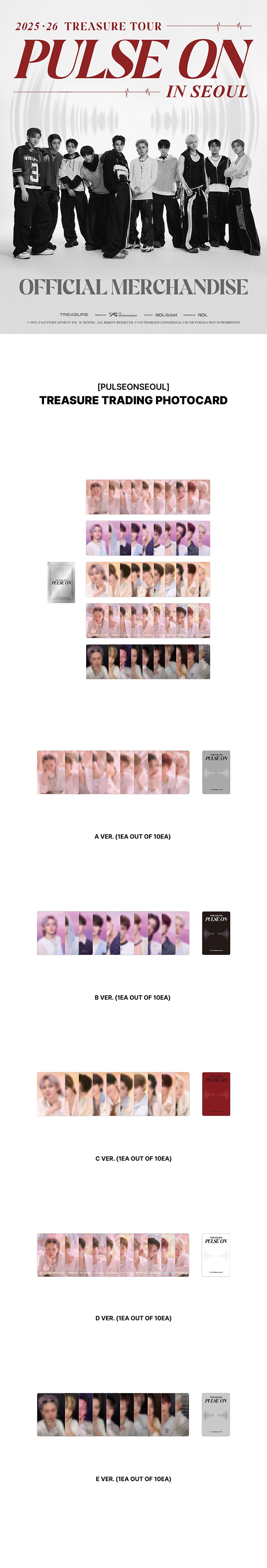 TREASURE - PULSEONESEOUL Trading Photocard