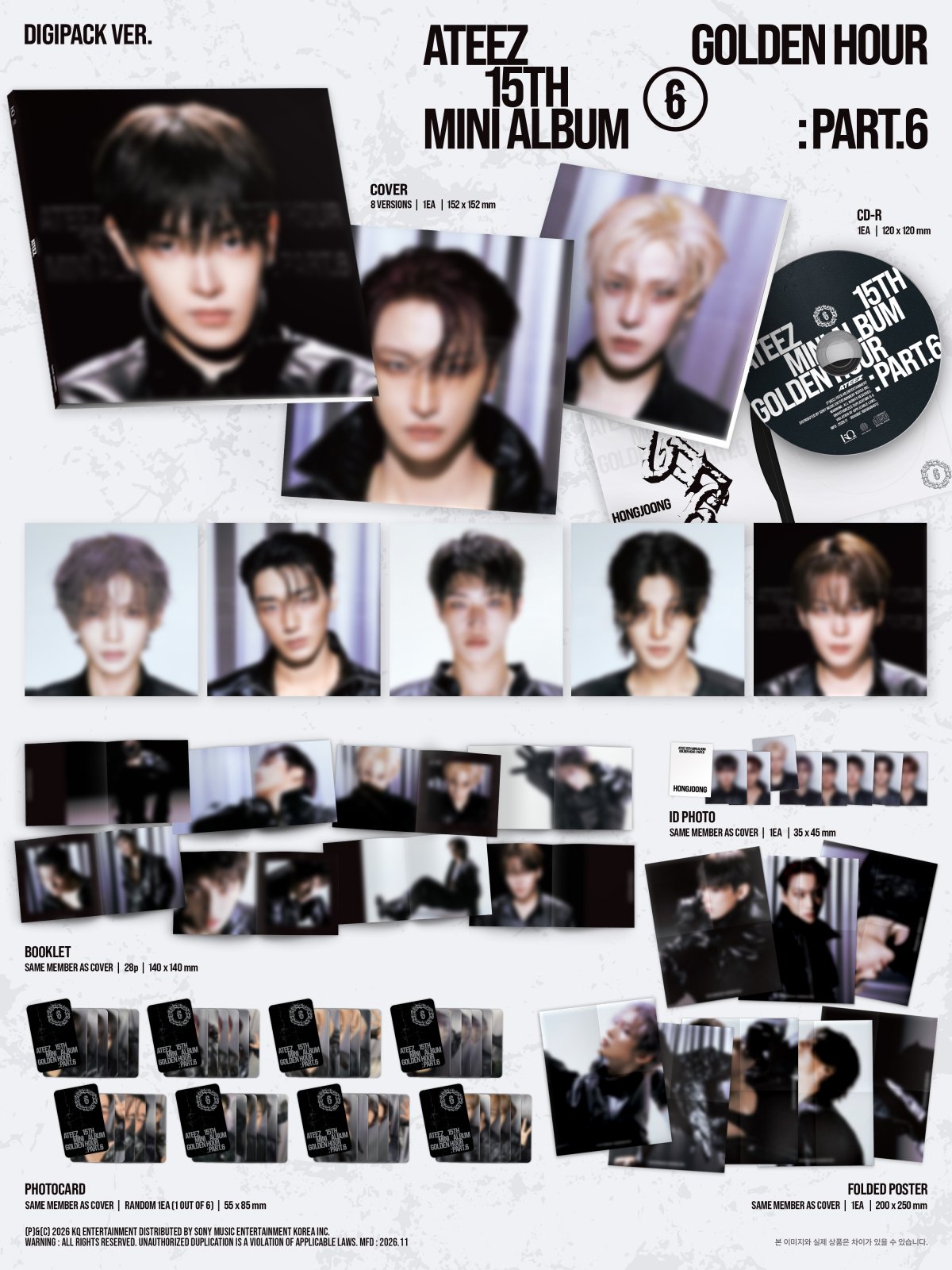 ATEEZ - GOLDEN HOUR : Part.6 (DIGIPACK ver.)