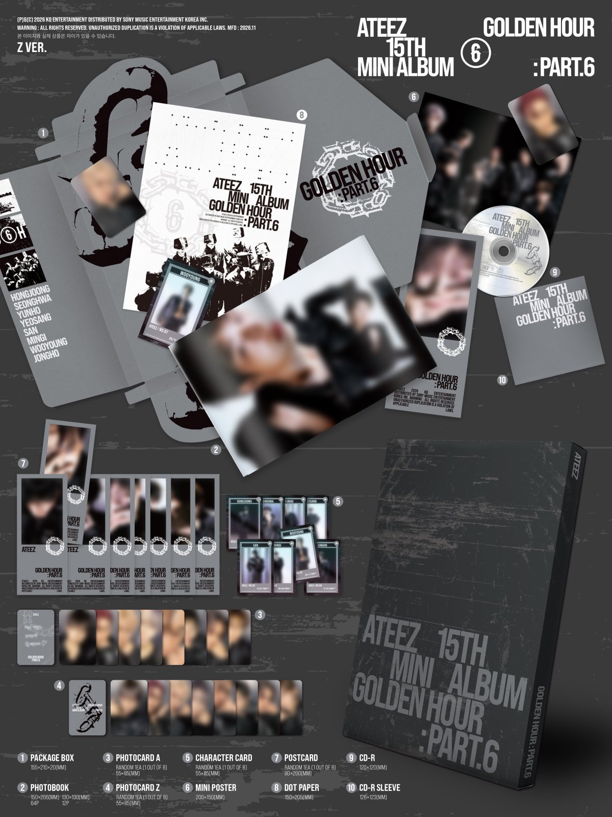 ATEEZ - GOLDEN HOUR : Part.6 (Z ver.)