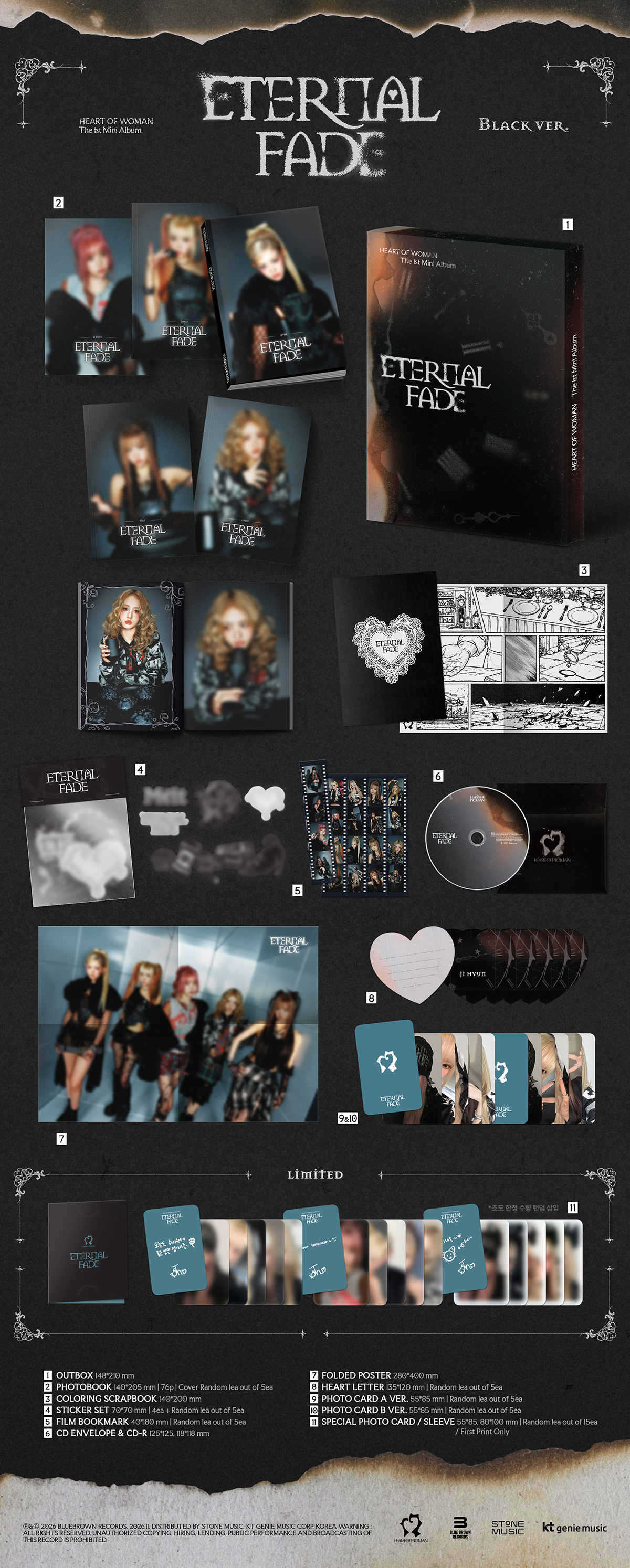 HEART OF WOMAN - ETERNAL FADE (BLACK ver.)