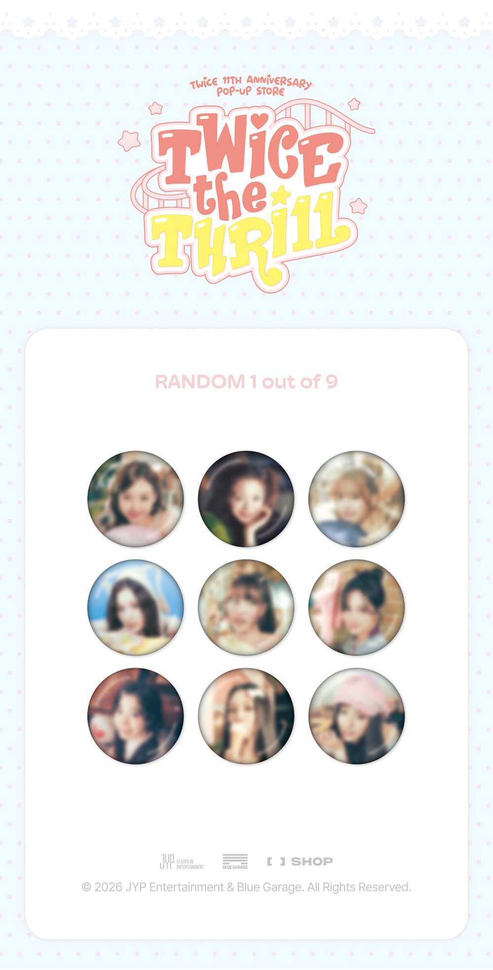 SECRET CAN BADGE - TWICE THE THRILL