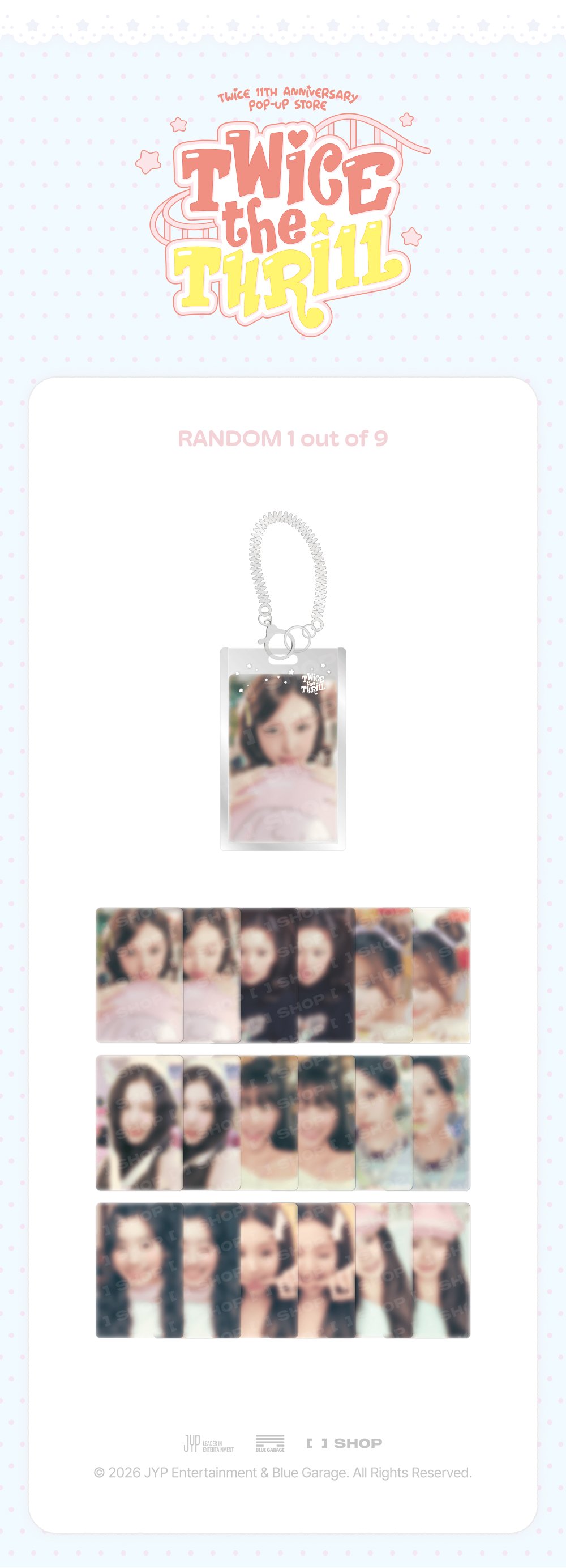 SECRET LENTICULAR KEYRING - TWICE THE THRILL