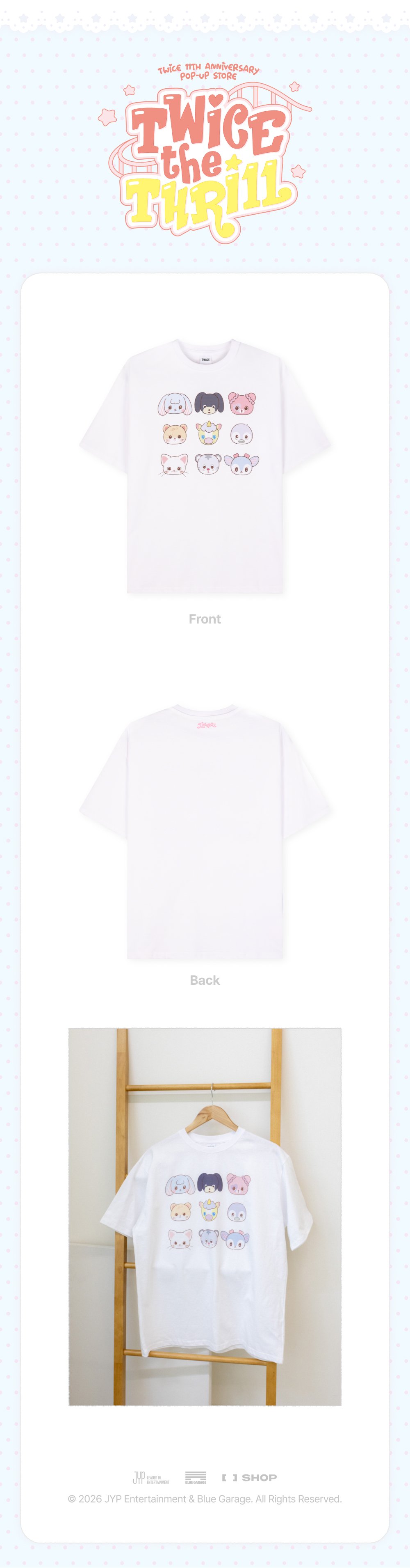 T-SHIRT (White) - TWICE THE THRILL