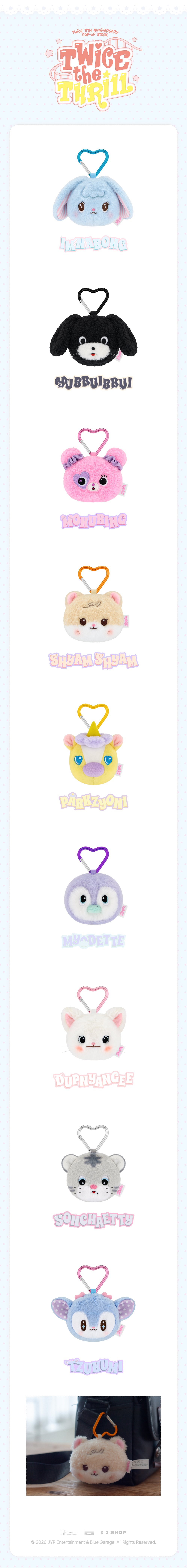 TDOONGZ FACE KEYRING - TWICE THE THRILL