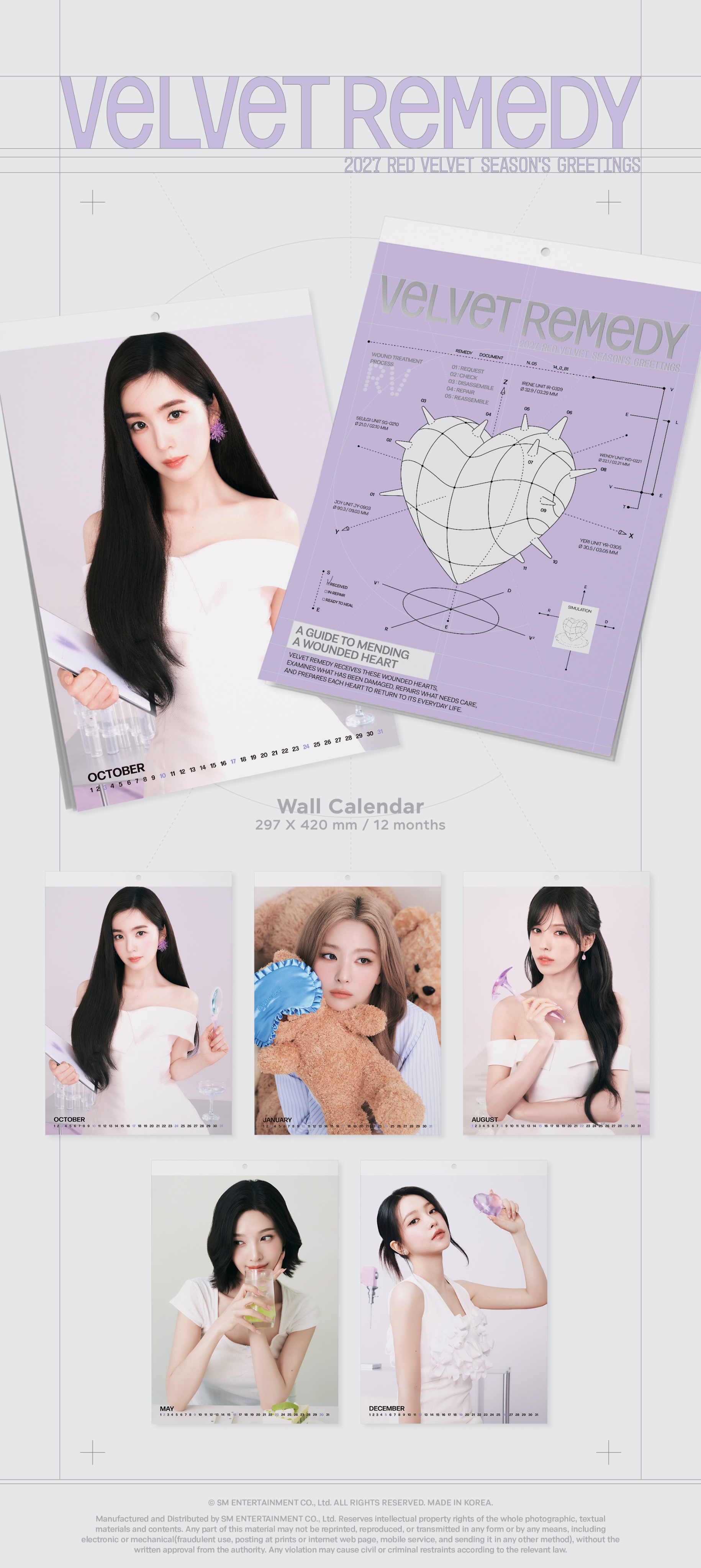 Red Velvet 2027 WALL CALENDAR