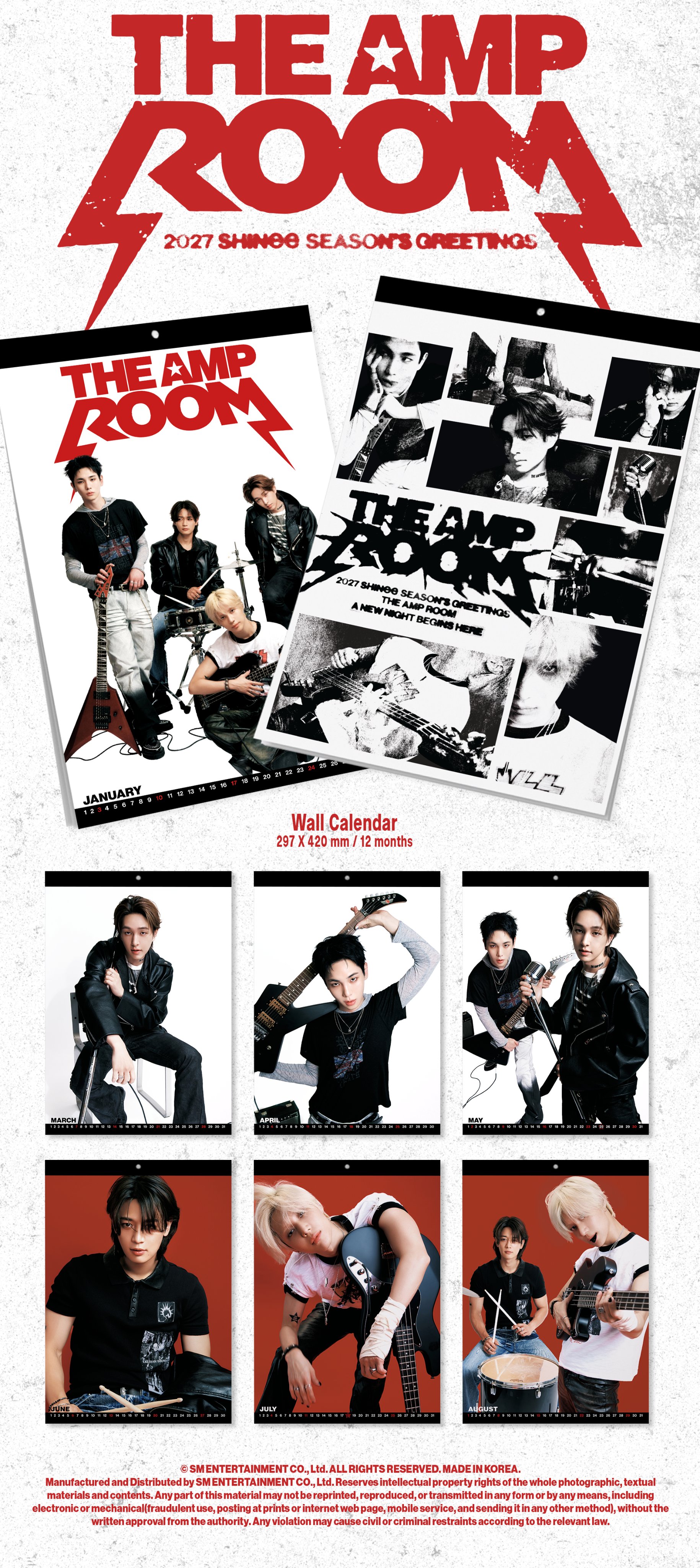SHINee 2027 WALL CALENDAR