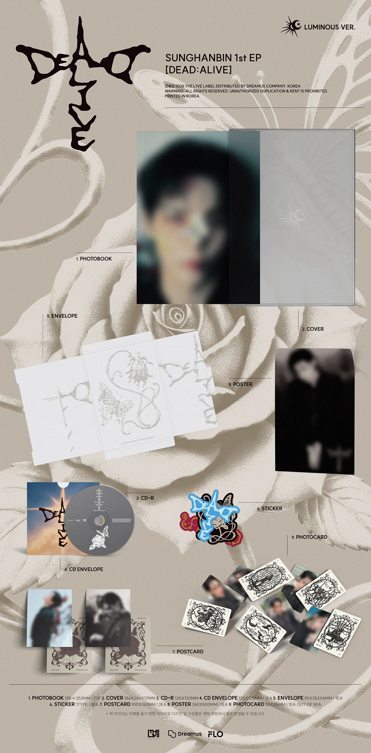 SUNGHANBIN - DEAD:ALIVE (Photobook Luminous)