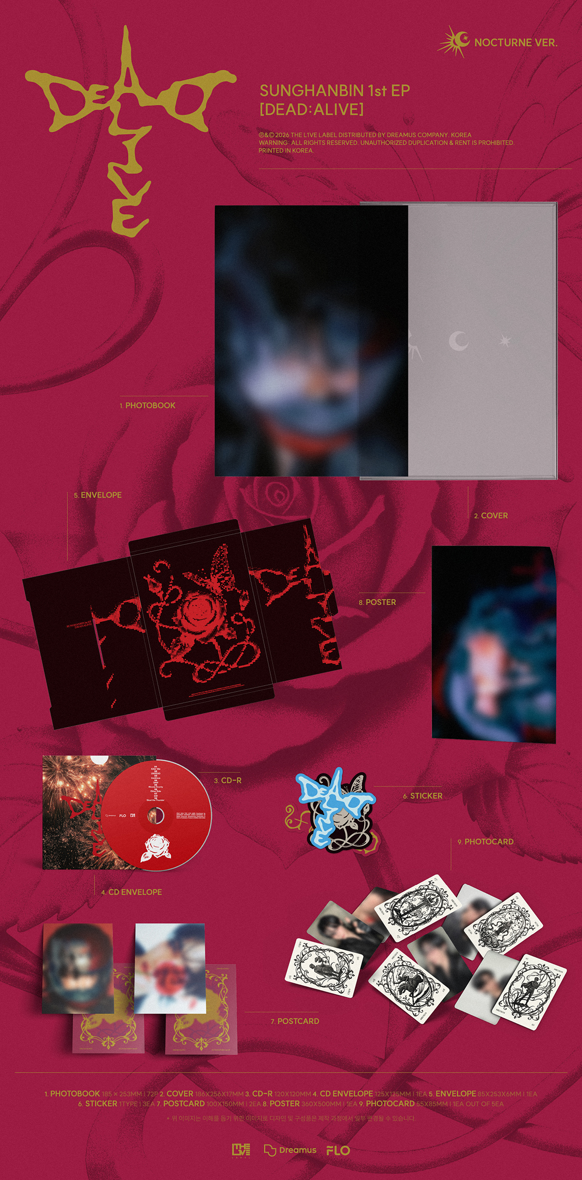 SUNGHANBIN - DEAD:ALIVE (Photobook NOCTURNE)