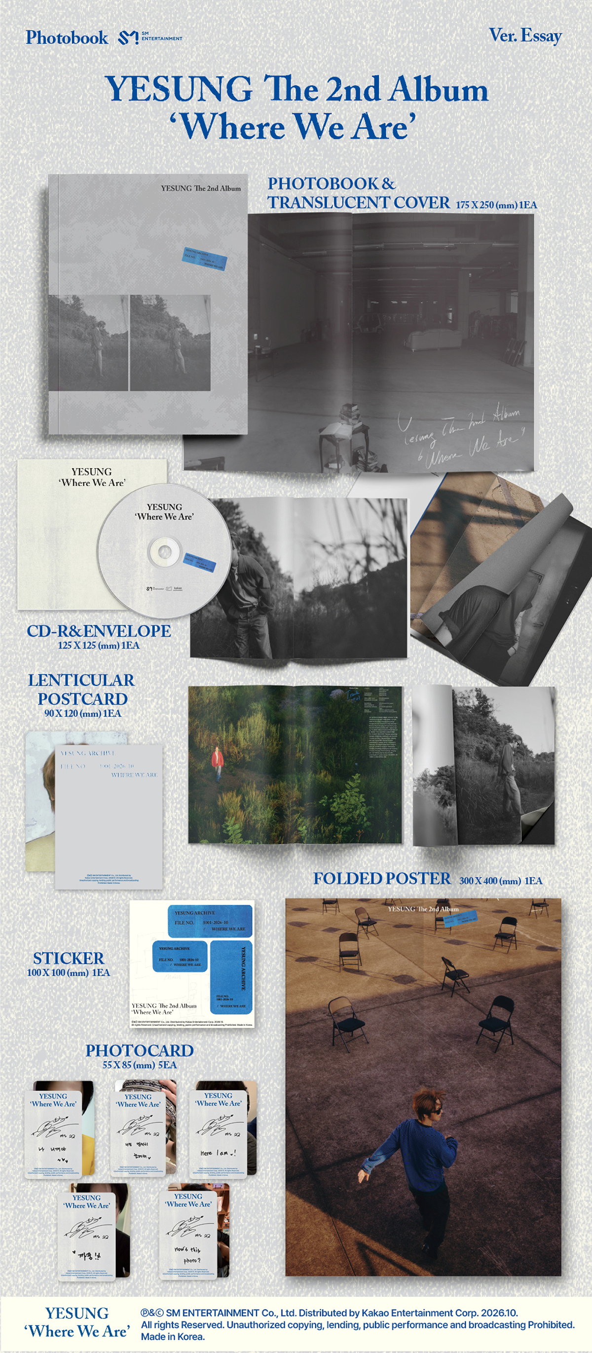 Yesung - Where We Are (Photobook Essay)