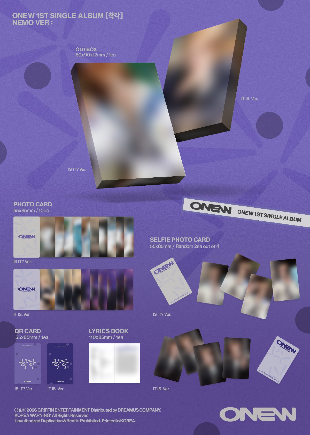 ONEW Illusion Nemo ver.