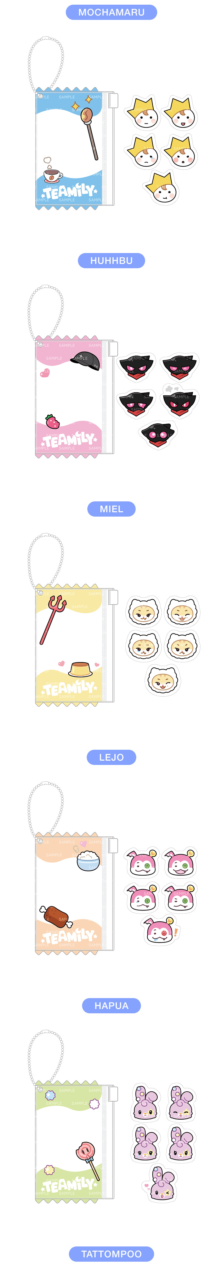 &TEAM - TEAMILY STICKER SET