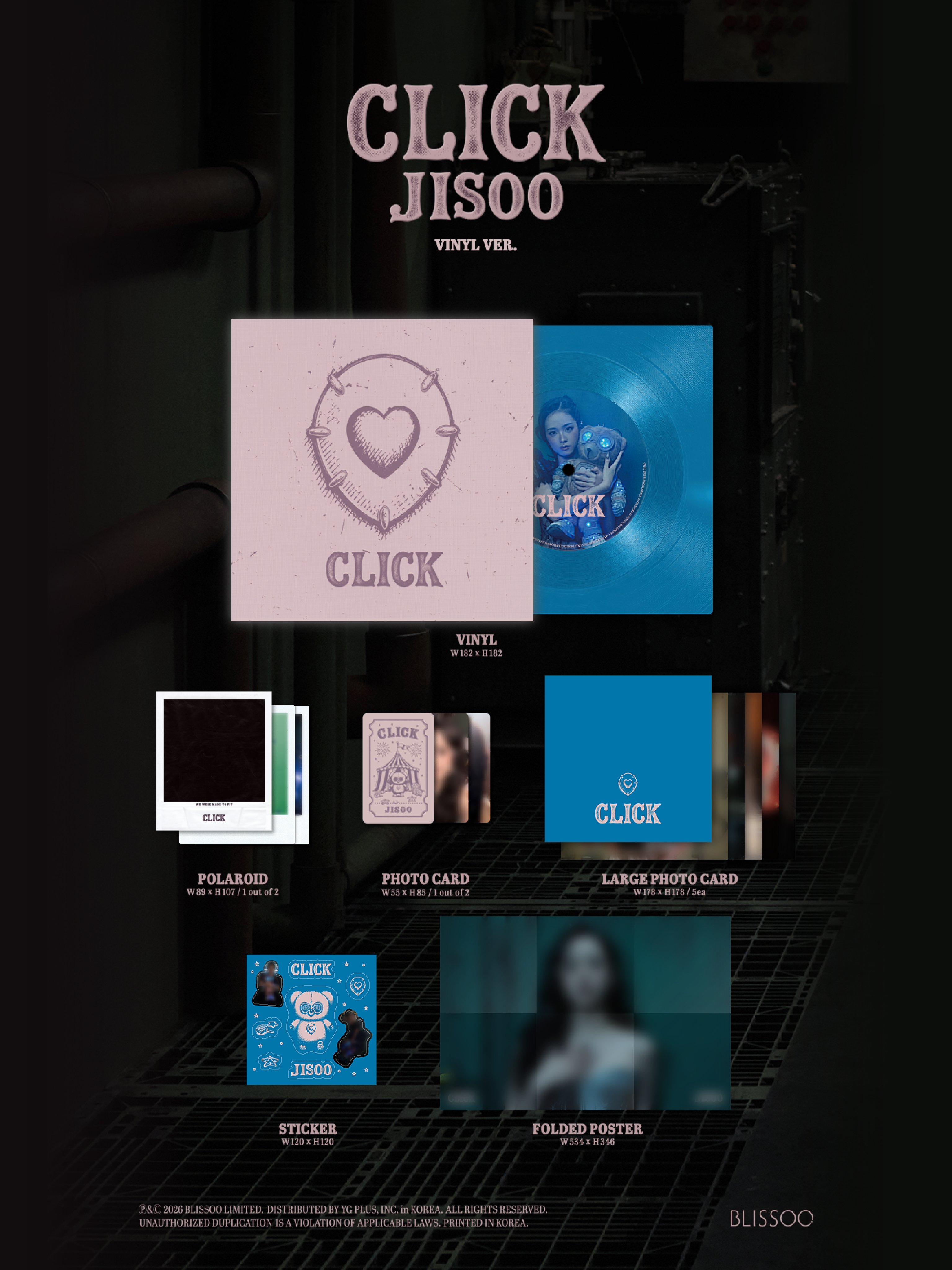 JISOO - CLICK (VINYL version)