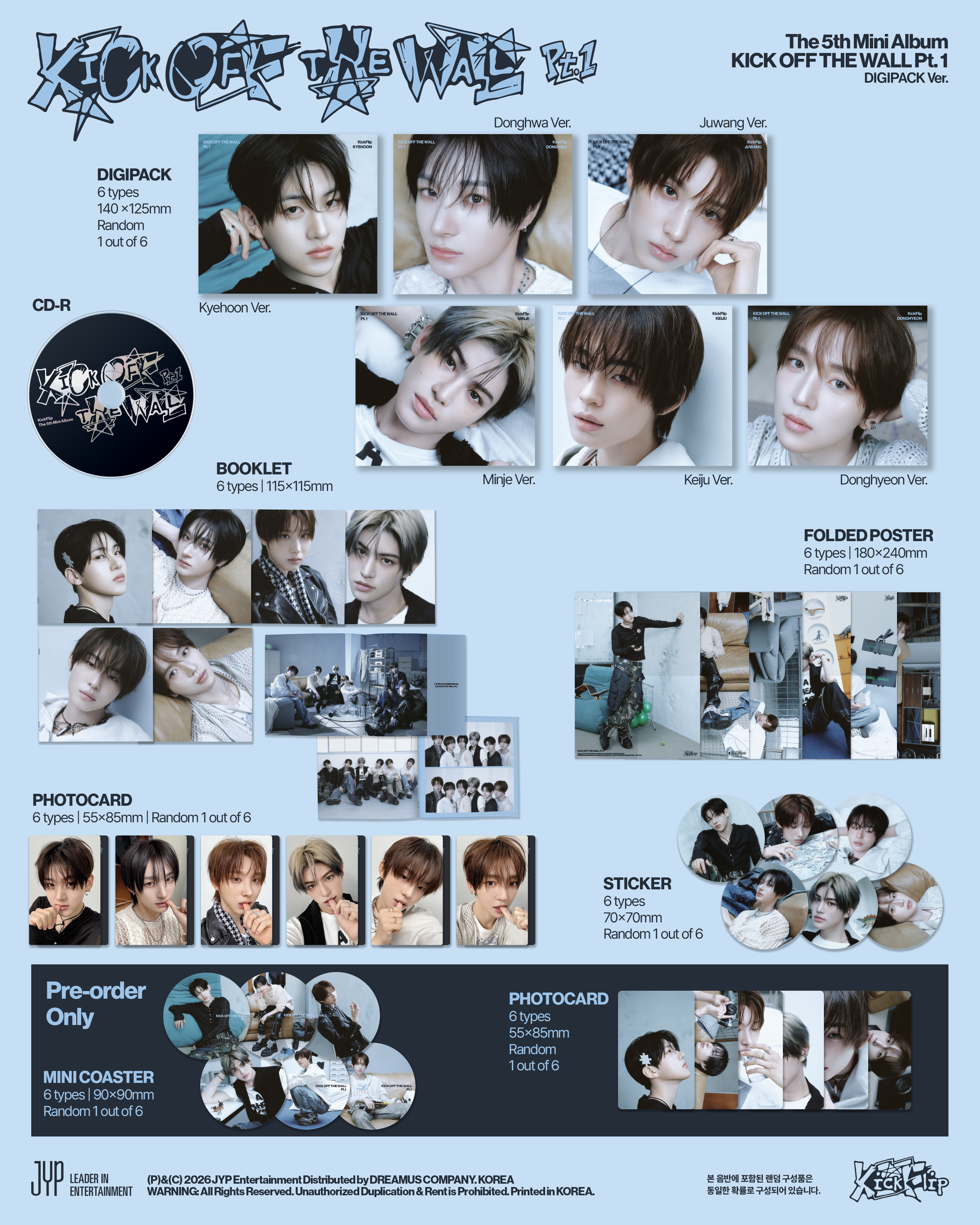 KICKFLIP KICK OFF THE WALL Pt. 1 (Digipack ver.)