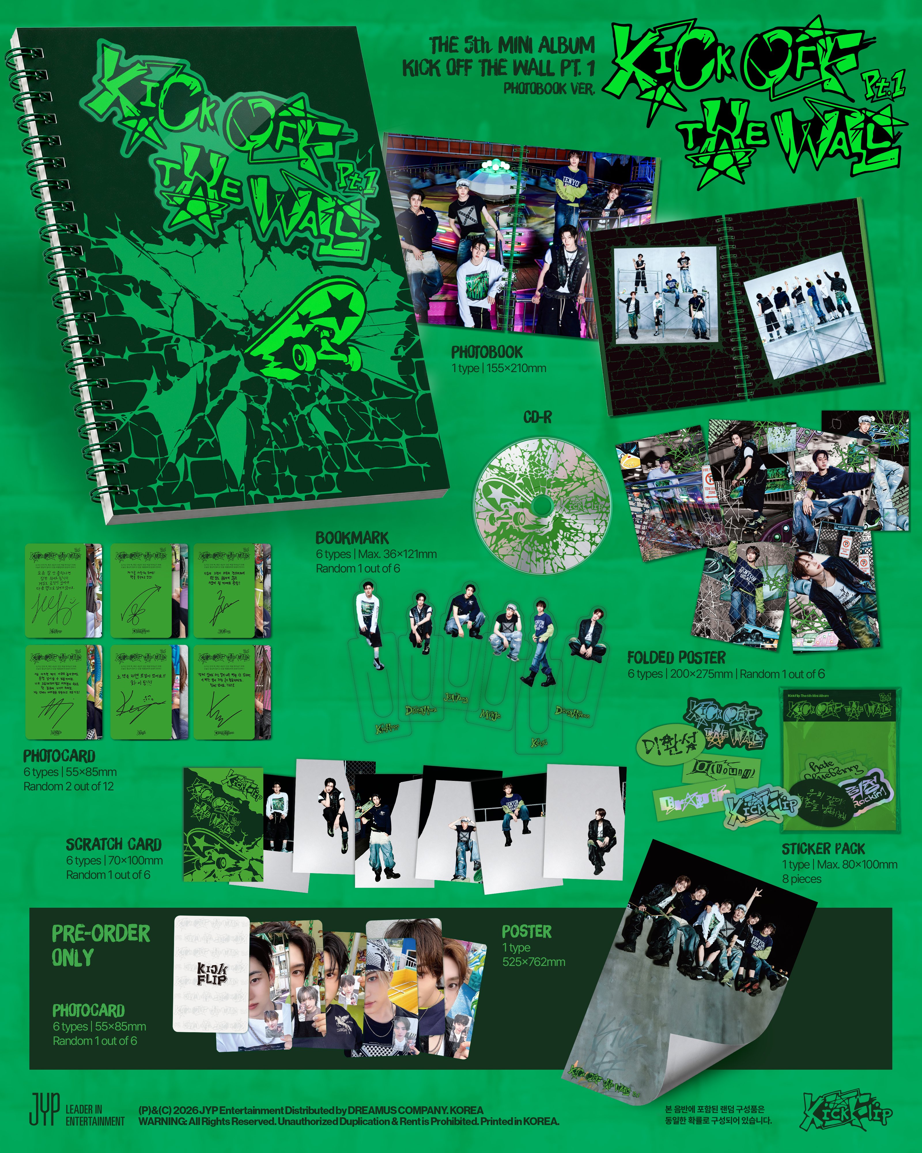 KICKFLIP KICK OFF THE WALL Pt. 1 (Photobook ver.)