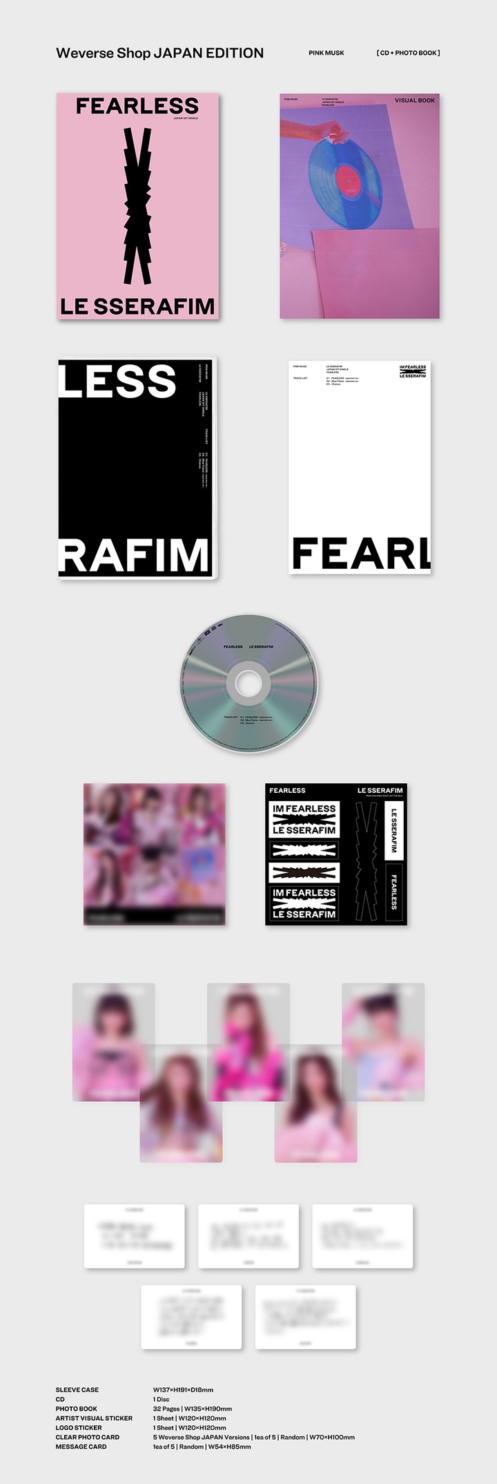 LE SSERAFIM - FEARLESS<Weverse Shop JAPAN Edition>