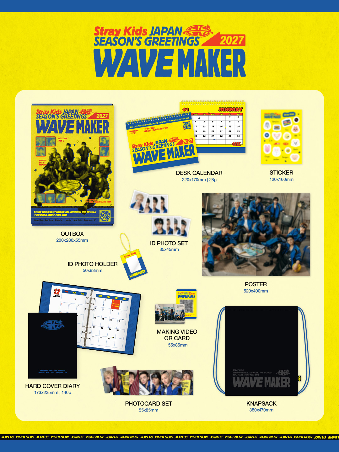 Stray Kids - JAPAN SEASON’S GREETINGS 2027 “WAVE MAKER” (Standard Edition)