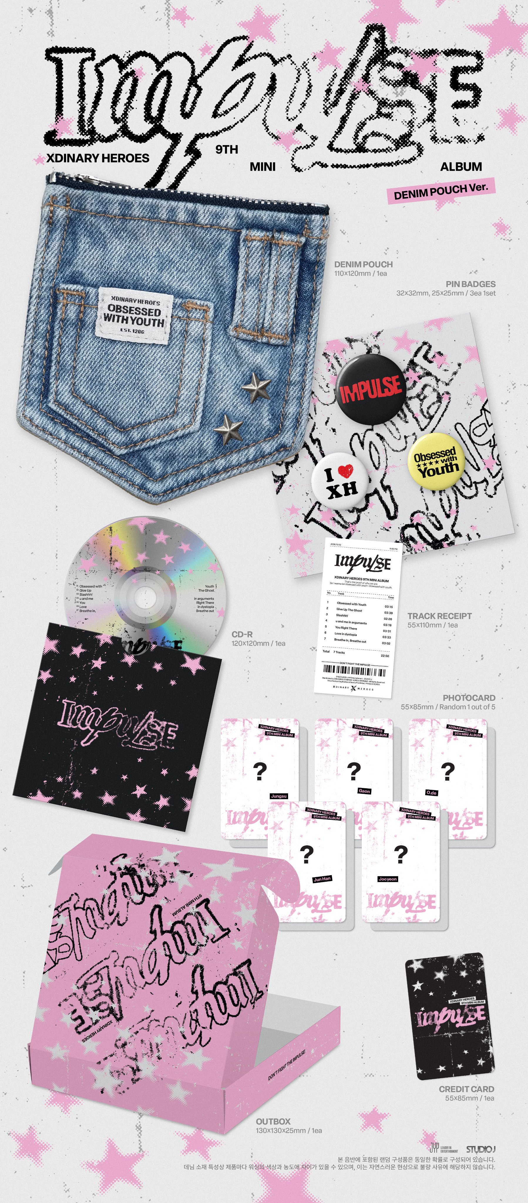 Xdinary Heroes - IMPULSE (DENIM POUCH Ver.)